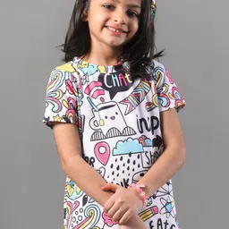 YK Unisex Kids Printed T-shirt with Pyjamas image 3