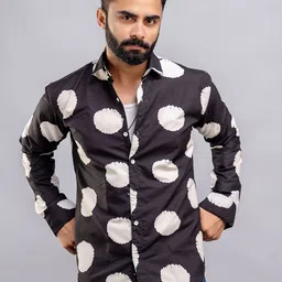 Pjyot by surhi Regular Fit Relaxed Polka Dot Printed Regular Fit Casual Shirt-picture-51