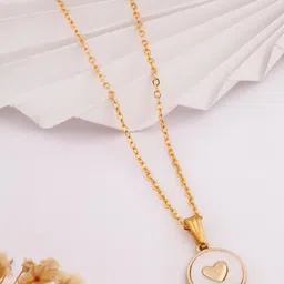 SZN Set of 2 Gold-Plated Butterfly Shaped Enamelled Pendants With Chains image 4