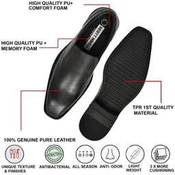 Scott Haiell Men Square Toe Leather Slip-On Formal Shoes image 2