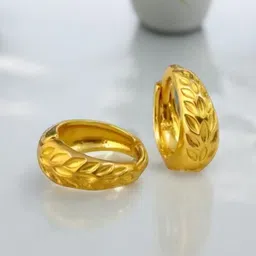 SHREE KRISHNA SHOPPING Unisex Gold-Plated Brass Earrings-picture-23