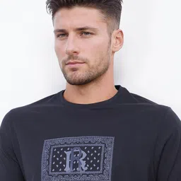 RARE RABBIT Men Printed Applique T-shirt image 3