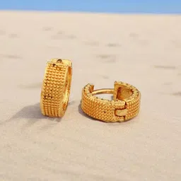 SHREE KRISHNA SHOPPING Unisex Gold-Plated Brass Earrings-picture-18