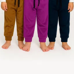 Mank D Kids Pack Of 3 Mid-Rise Joggers-picture-22
