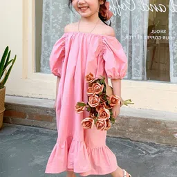 LULU & SKY Floral Off-Shoulder A-Line Dress image 2