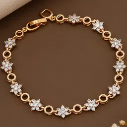 QUERALT American Diamonds Brass Plated Wraparound Bracelet-image-20