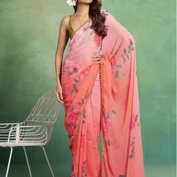 all about you Floral Organza Saree-image-52