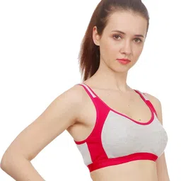 Samvar Pink Cotton Non-Wired Non Padded Minimizer Bra image 2