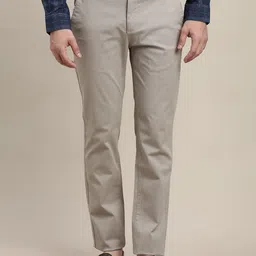 Turtle Men Printed Relaxed Skinny Fit Chinos Trousers-picture-14