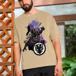 Metronaut Men Printed Drop-Shoulder Sleeves T-shirt-picture-38