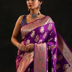 Libas Woven Design Zari Saree image 5