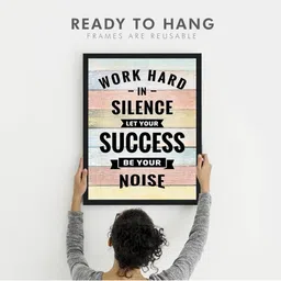 Chaka Chaundh Multicoloured Synthetic Wood Wall Art image 2