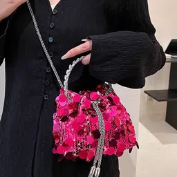 StyleCast Embellished PU Structured Sling Bag image 3