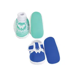 NESKA MODA Unisex Kids Cotton Booties image 3