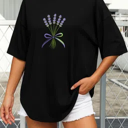SZN Women Floral Printed T-shirt-image-73