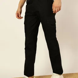 Thomas Scott Men Smart Straight Fit Easy Wash Cotton Cargo Trouser image 3