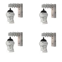 SOMIL Black Glass Cylinder Printed Wall Lamps-picture-40