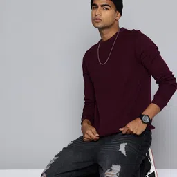 Moda Rapido Men Waffle Textured Cotton T-shirt image 4