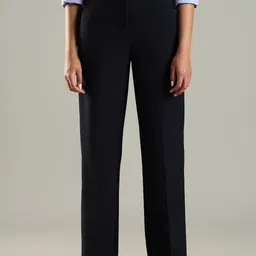 Tommy Hilfiger Women Straight Fit High-Rise Formal Trousers-image-44