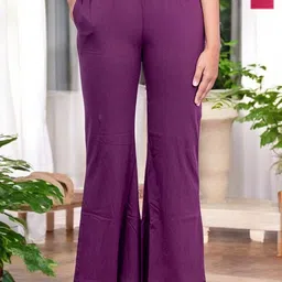 Kryptic Pack Of 2 100% Cotton Mid-Rise Lounge Pants-image-76