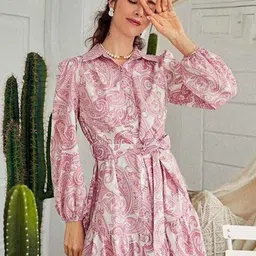 SZN Floral Shirt Midi Dress-picture-24