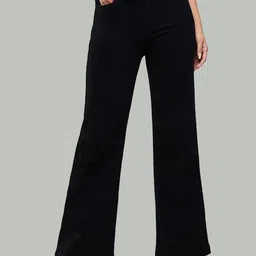RIVI Women Wide Leg High-Rise Stretchable Jeans-picture-40