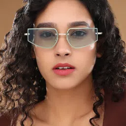 HAUTE SAUCE by Campus Sutra Women Rectangle Sunglasses with Polarised Lens image 3