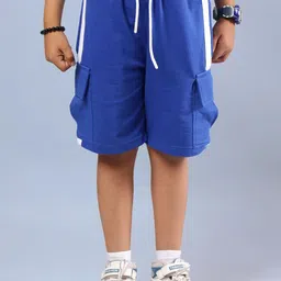 WEARDUDS Kids Scotia Half Printed Pure Cotton T-Shirt With Shorts-picture-44