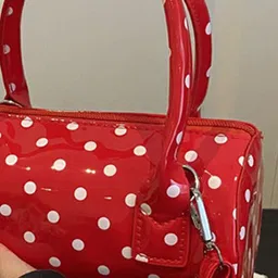 StyleCast Women Polka Dots Printed Structured Handheld Bag image 2
