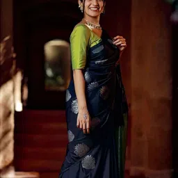 KALINI Woven Design Zari Banarasi Saree image 4