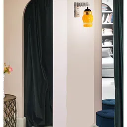 1ST TIME Yellow Colourblocked Wood Contemporary Rectangle Shaped Wall Lamp image 3