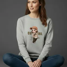 SZN Women Printed Sweatshirt image 4