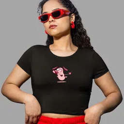 TheBTclub Women Floral Print Crop Top-image-38