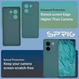 SPRIG Solid Printed IQOO Z9s Pro 5G Back Case Mobile Accessories image 3