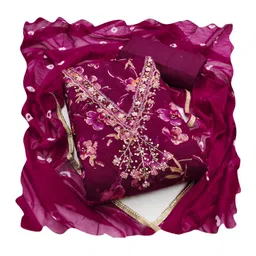 Maroosh Printed Unstitched Dress Material image 2