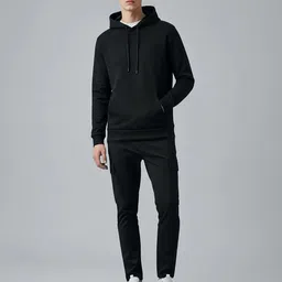 Manlino Men Printed Hooded Sweatshirt image 5