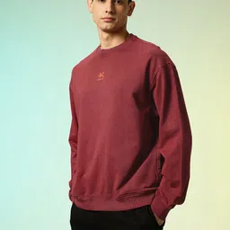 HRX by Hrithik Roshan Round Neck Pure Cotton Relaxed Fit Sweatshirt image 5