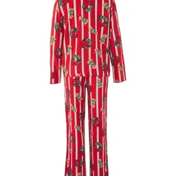 Trendyol Women Graphic Printed Shirt & Pyjamas Night suit-picture-35