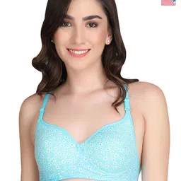 Liigne Women Pack of 2 Cut and Sew Floral Printed Full Coverage Lightly Padded Bra-picture-46