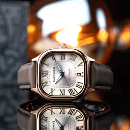 EARNSHAW Men Brass Dial & Leather Straps Analogue Motion Powered Watch ES-8284-02-picture-34