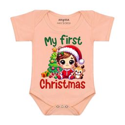 Arvesa My First Christmas Printed Romper-picture-16