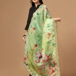 Kaizen TEXO FAB Printed Organza Dupatta-picture-20