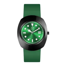 TWIXY Men Brass Textured Dial & Straps Analogue Watch TYW-12 GREEN image 3
