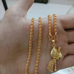 goticreation Women Gold-Plated Chain with Pendant-picture-34