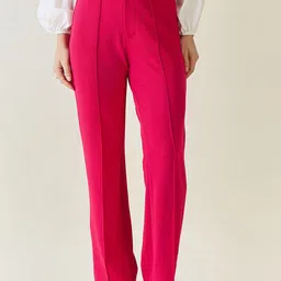 aayu Women Relaxed High-Rise Pleated Trousers-image-76