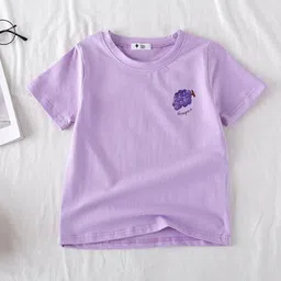 LULU & SKY Girls V-Neck Applique T-shirt-picture-41