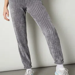 max Women Chenille Knit Joggers-image-1