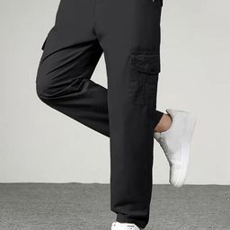 R.Code by The Roadster Life Co. Men Flat-Front Cargos Trousers-picture-0