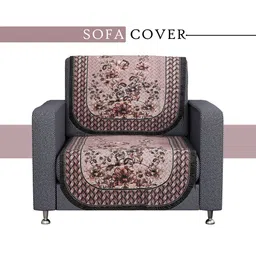 Aura Unisex Peach Sofa Covers image 3