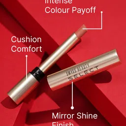 SWISS BEAUTY Select High On Shine Long Lasting Lipstick with Vitamin E - Pink Sorbet 03 image 4
